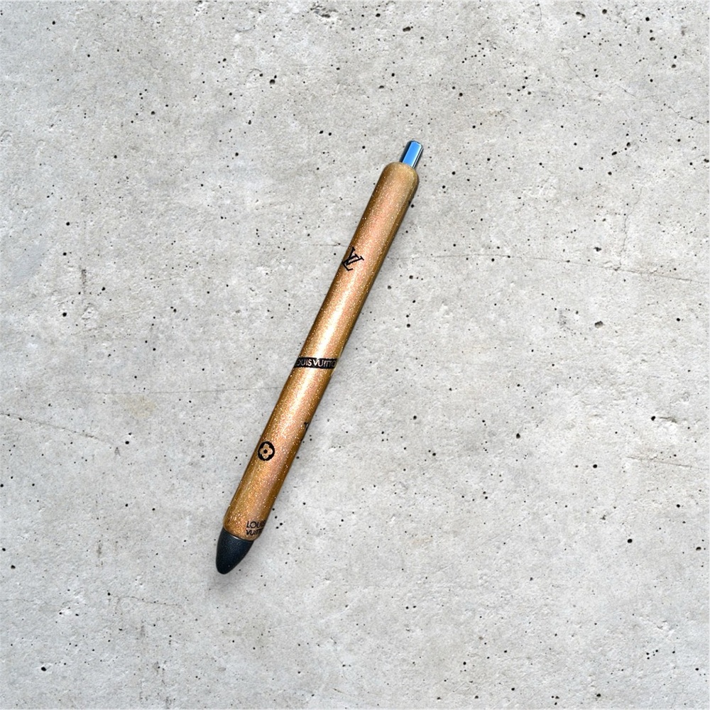 Custom Pen Black Ink Paper Mate InkJoy Gel Pen Duo Shift Gold & Black